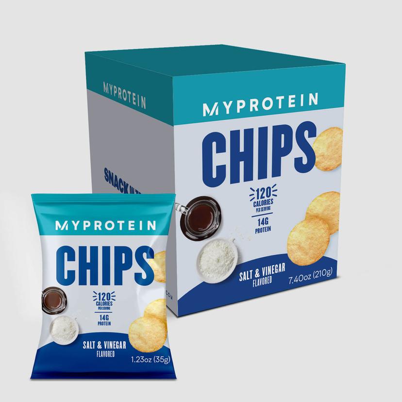 Protein Chips (Box of 6) - 6 x 0.88Oz - Salt and Vinegar - Product image