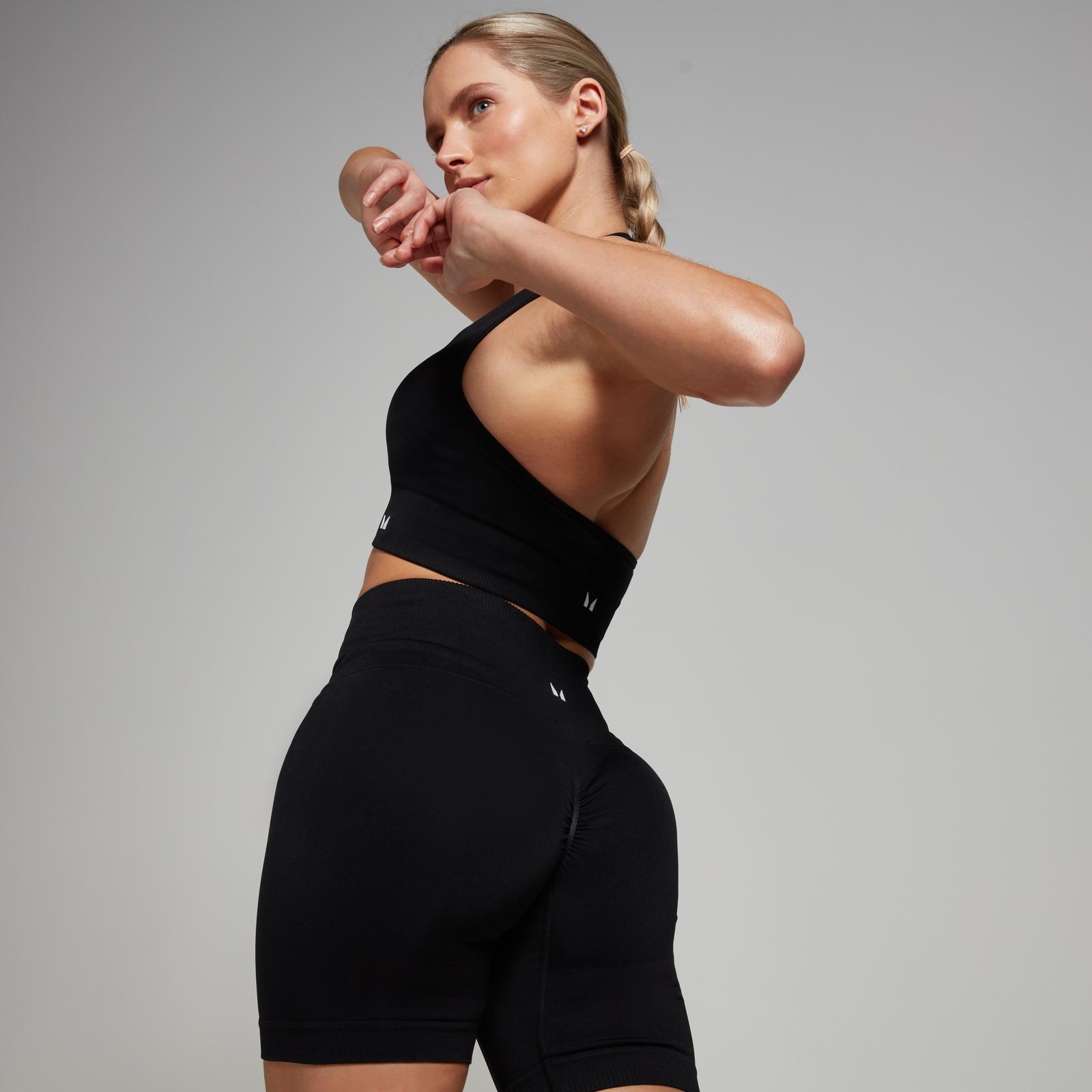 MP Women's Tempo Seamless Scrunch Shorts - Black - S - Product image