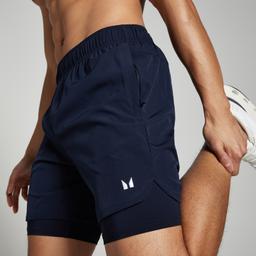MP Men's 2-in-1 7  Training Shorts - Navy - M - Image 1