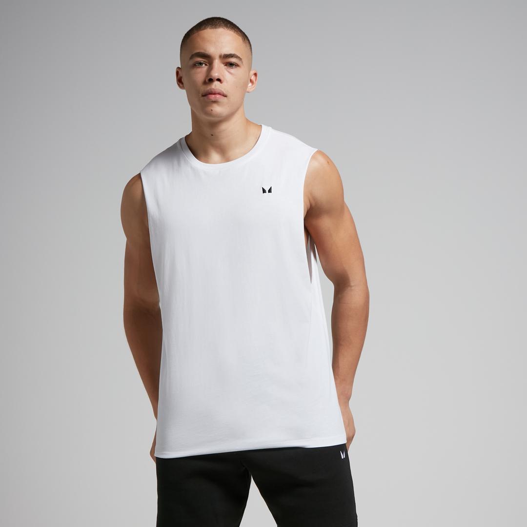 MP Men's Rest Day Drop Armhole Tank Top - White - S