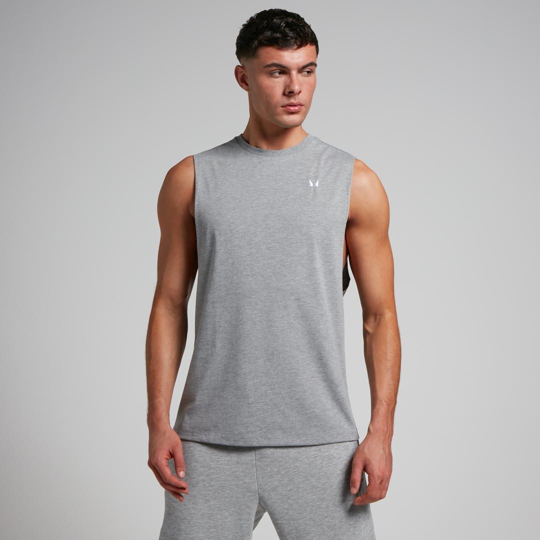 MP Men's Rest Day Drop Armhole Tank Top - Grey Marl - S