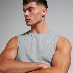 MP Men's Rest Day Drop Armhole Tank Top - Grey Marl - M - Image 3
