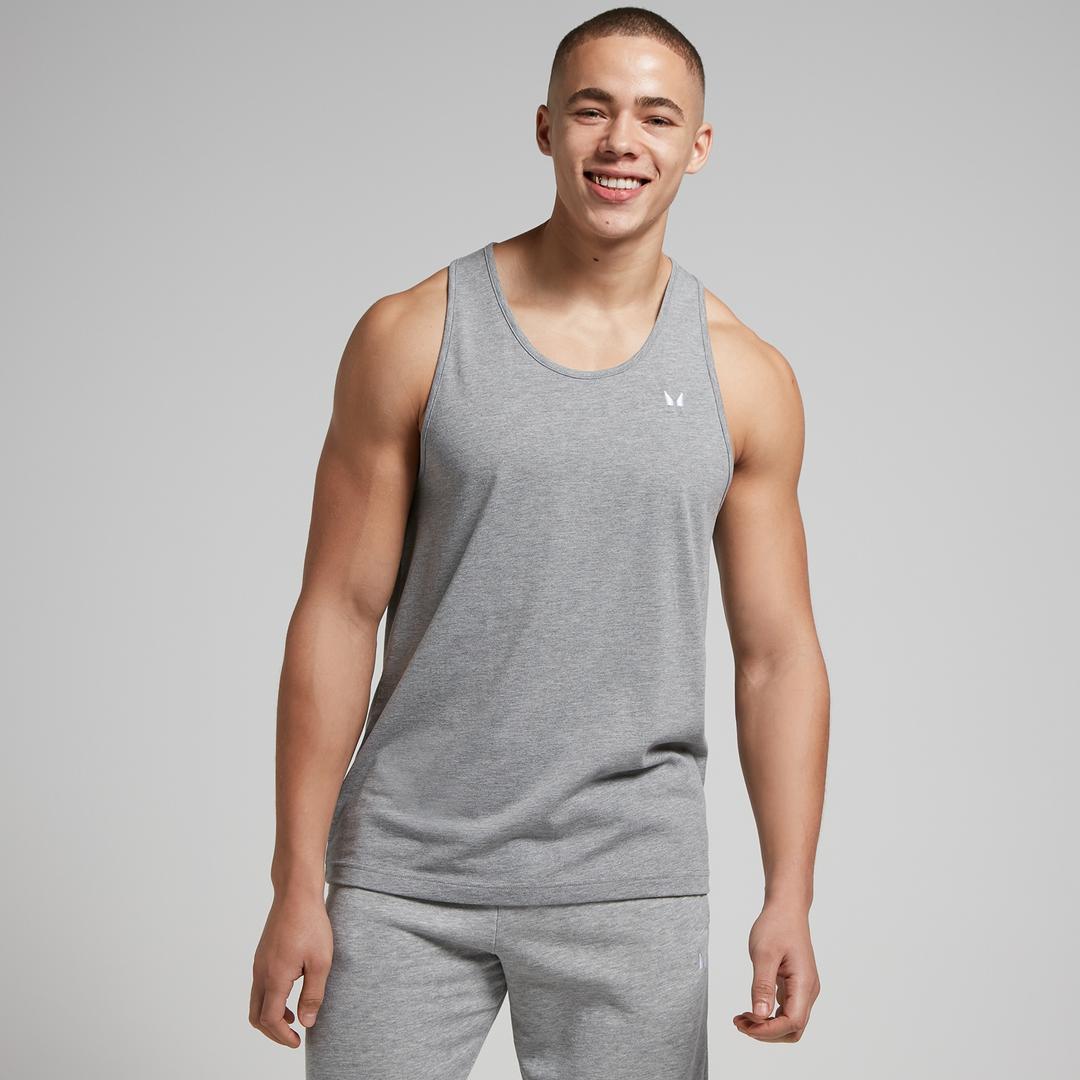 MP Men's Cotton Vest - Grey Marl - XS