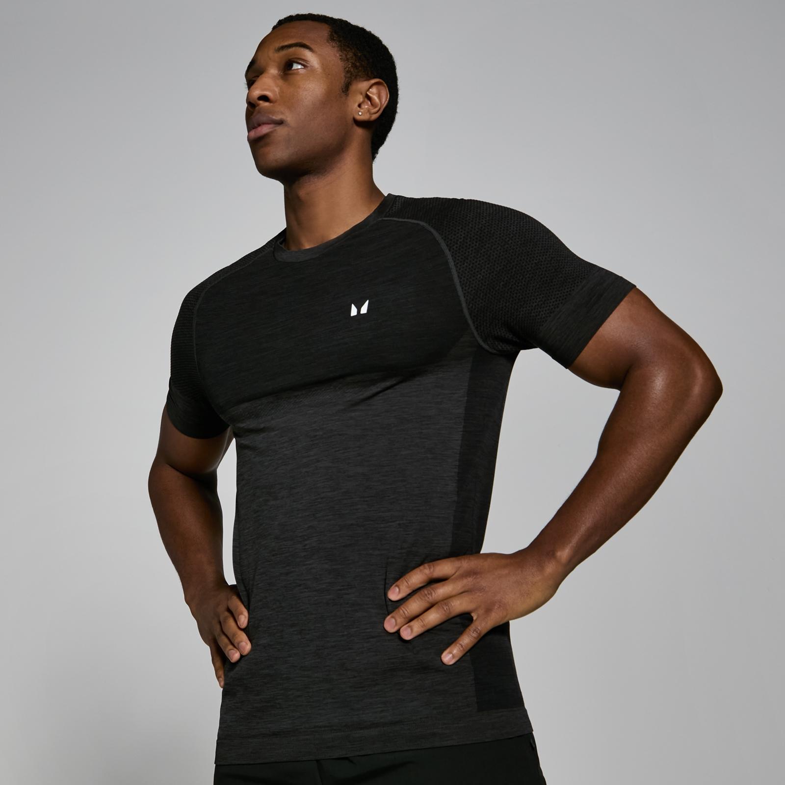 MP Men's Seamless Short Sleeve T-Shirt - Black Marl - M - Product image