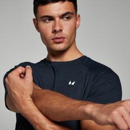MP Men's Performance Short Sleeve T-Shirt - Navy Marl - L - Image 3
