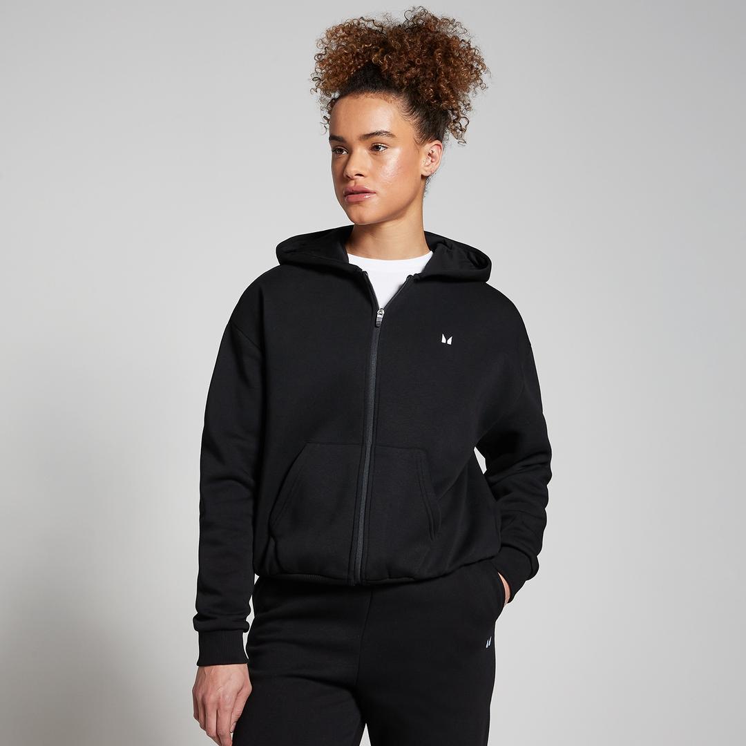 MP Women's Basics Zip Through Hoodie - Black - XS
