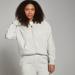 MP Women's Basics Zip Through Hoodie - Light Grey Marl - S - Image 1