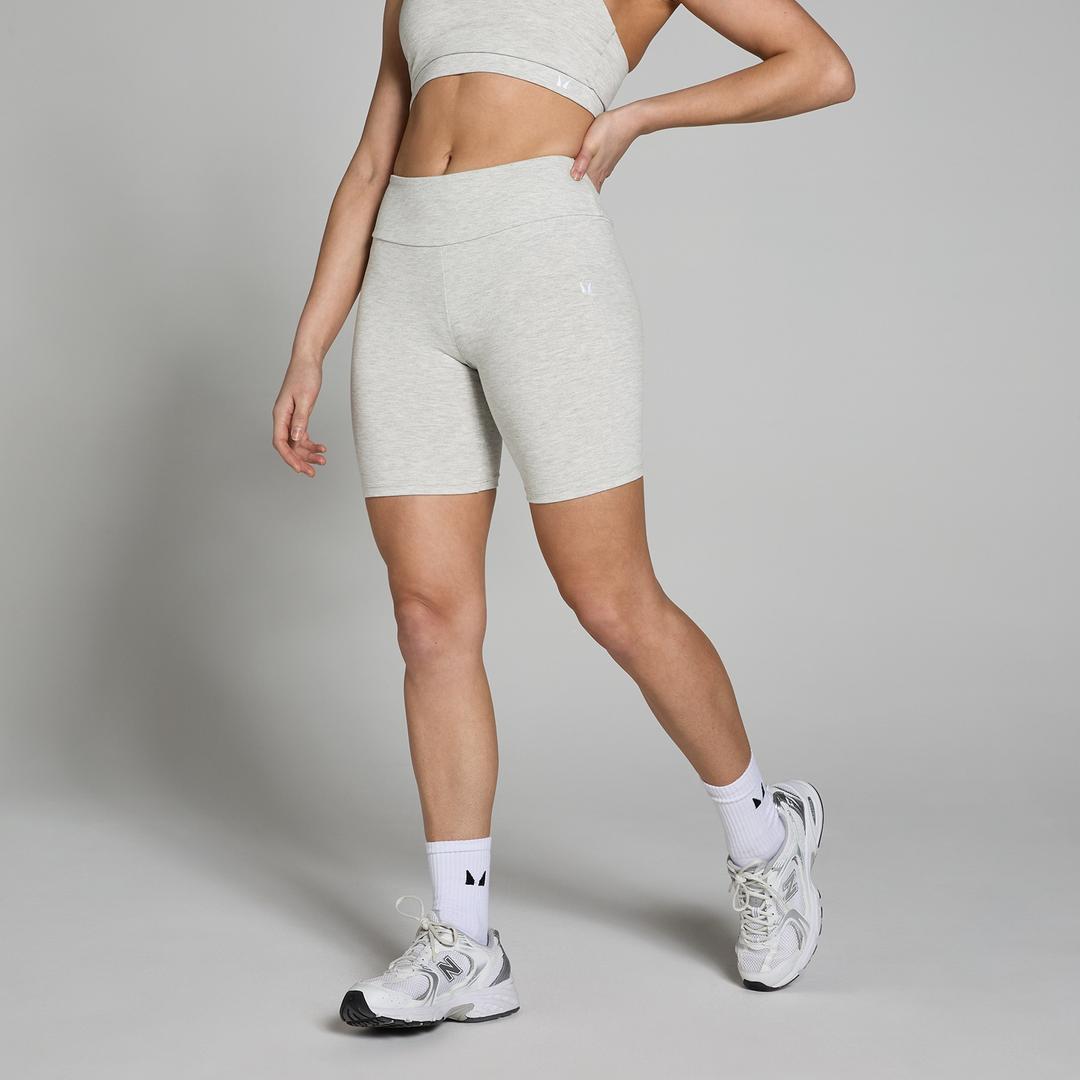 MP Women's Basics Cycling Shorts - Light Grey Marl - S