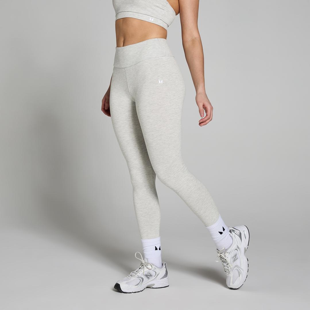 MP Women's Basics Leggings - Light Grey Marl - L