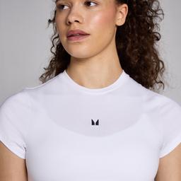 MP Women's Basics Body Fit Short Sleeve Crop T-Shirt - White - L - Image 3