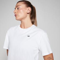 MP Women's Basics Boxy Short Sleeve Crop T-Shirt - White - M - Image 3