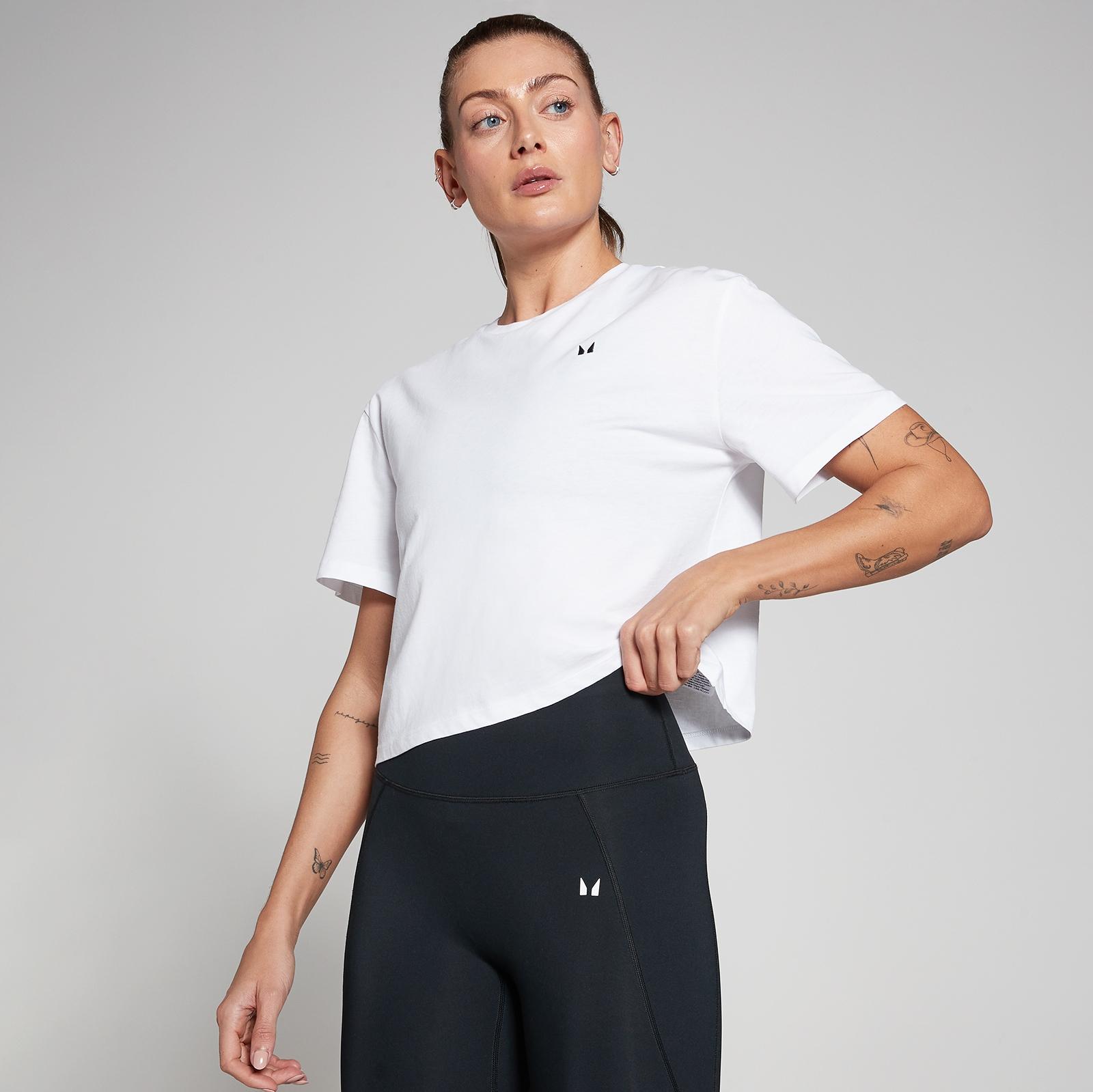 MP Women's Basics Boxy Short Sleeve Crop T-Shirt - White - M - Product image