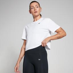 MP Women's Basics Boxy Short Sleeve Crop T-Shirt - White - M - Image 1