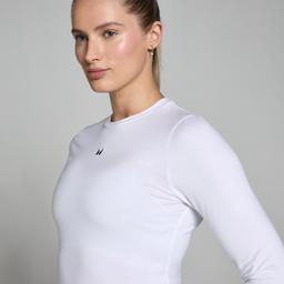MP Women's Basics Body Fit Long Sleeve T-Shirt - White - M - Image 3