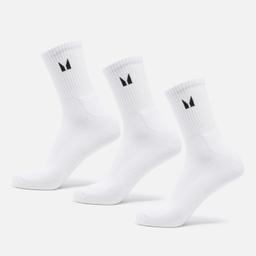 MP Unisex Crew Socks (3 Pack) - White - UK 2-5 - Image 1