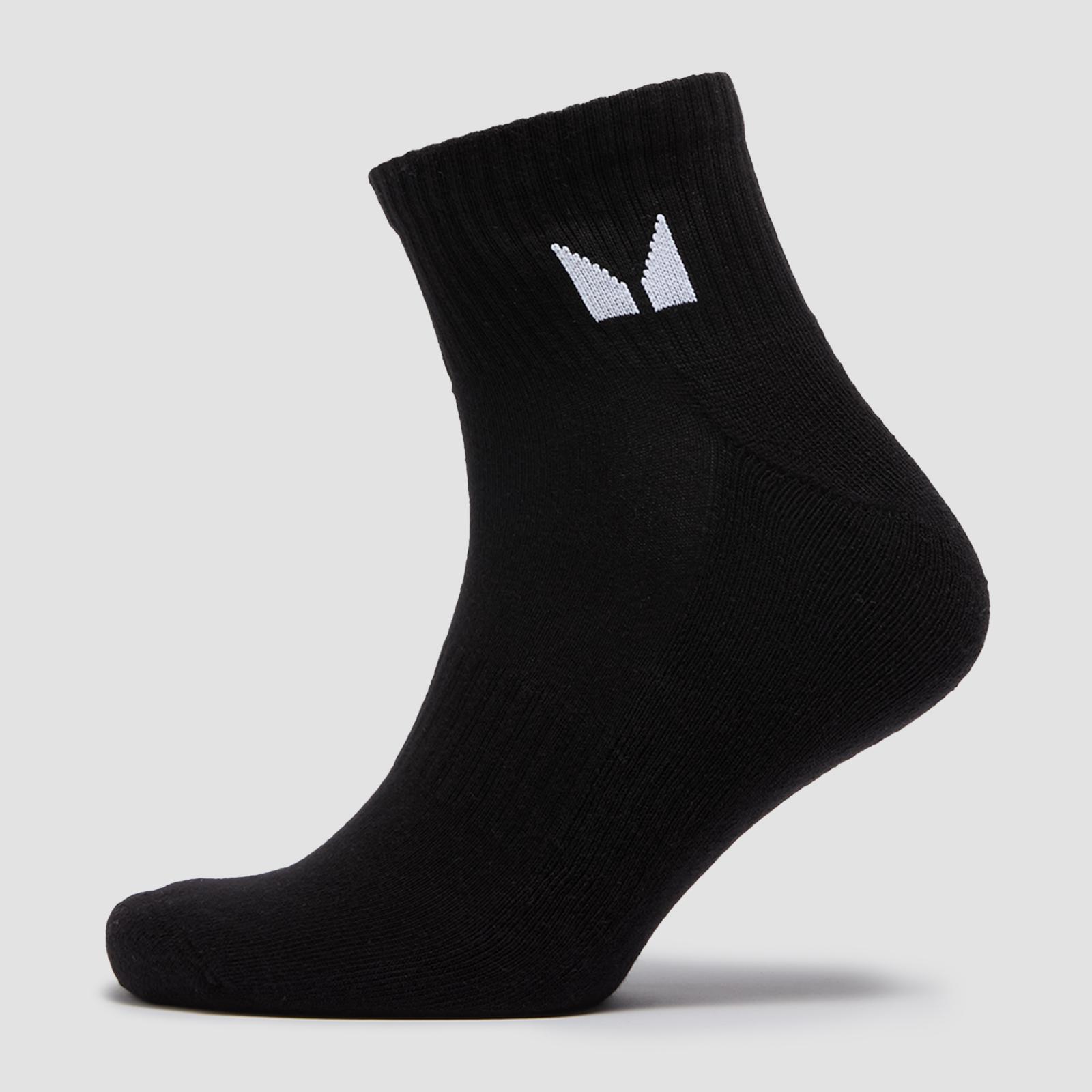 MP Unisex Ankle Socks (3 Pack) - Black - UK 12-14 - Product image