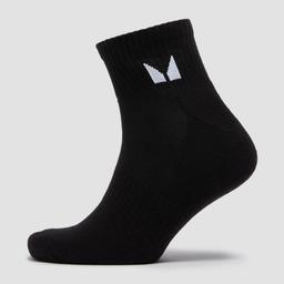 MP Unisex Ankle Socks (3 Pack) - Black - UK 12-14 - Image 1