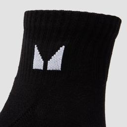 MP Unisex Ankle Socks (3 Pack) - Black - UK 12-14 - Image 2