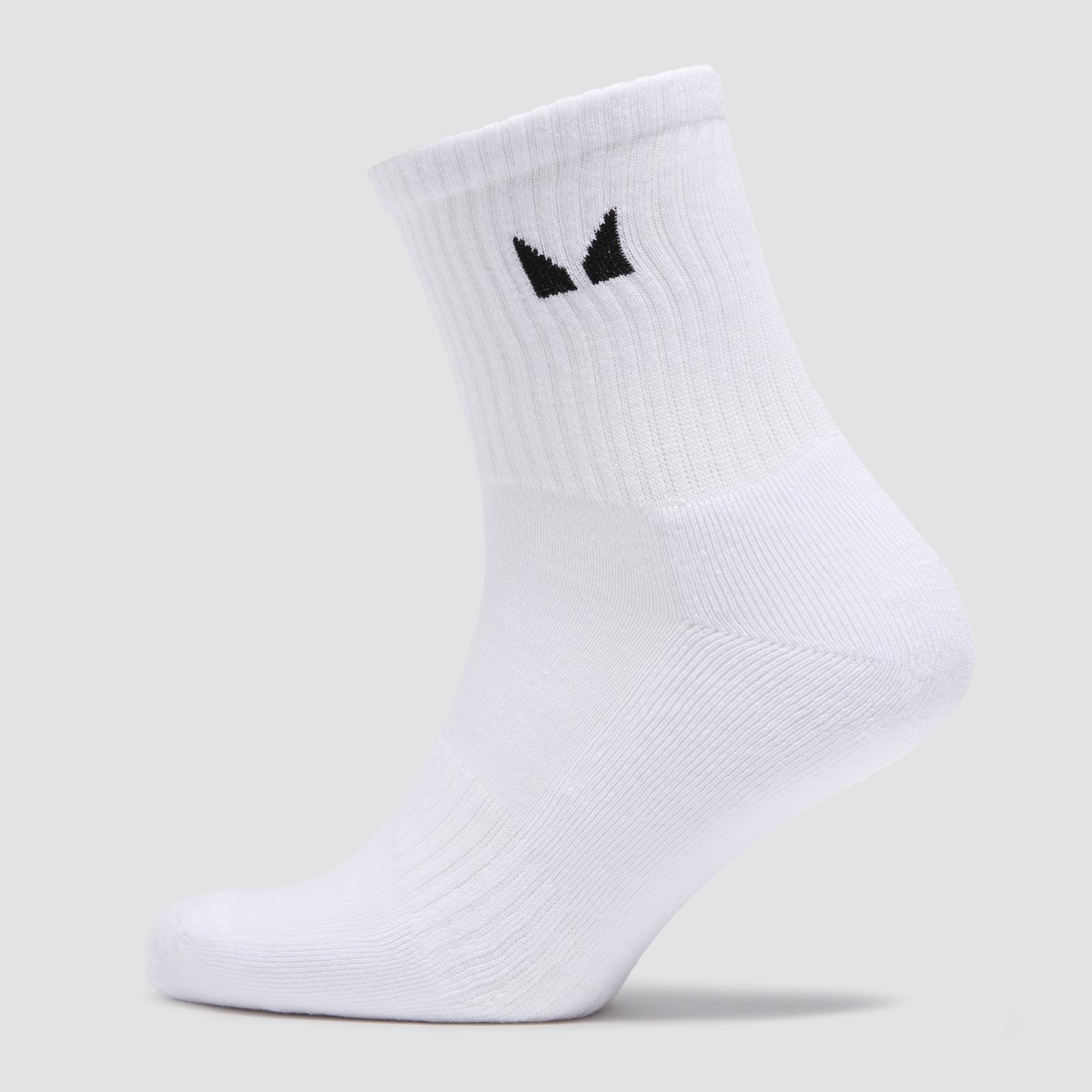 MP Unisex Crew Socks (5 Pack) - White - UK 12-14 - Product image