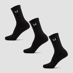 MP Unisex Crew Socks (3 Pack) - Black - UK 6-8 - Image 1