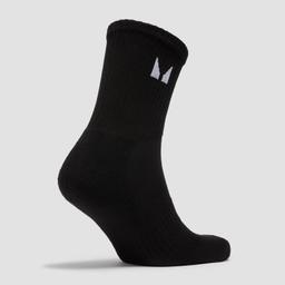 MP Unisex Crew Socks (3 Pack) - Black/White - UK 6-8 - Image 3