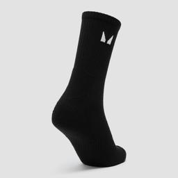 MP Unisex Crew Socks (3 Pack) - White/Black/Grey Marl - UK 6-8 - Image 3