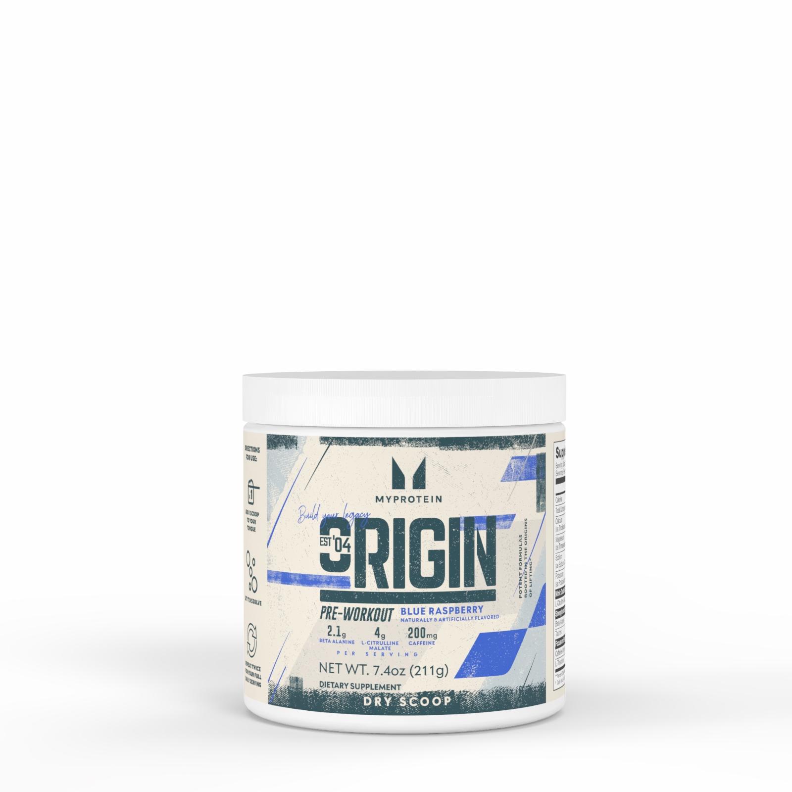 Origin Pre-Workout Dry Scoop - 18servings - Blue Raspberry - Product image