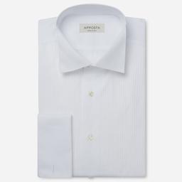 Shirt  solid  white cotton, collar style  wing collar with funcional loop, cuff  french cuff (cufflinks) - Image 1