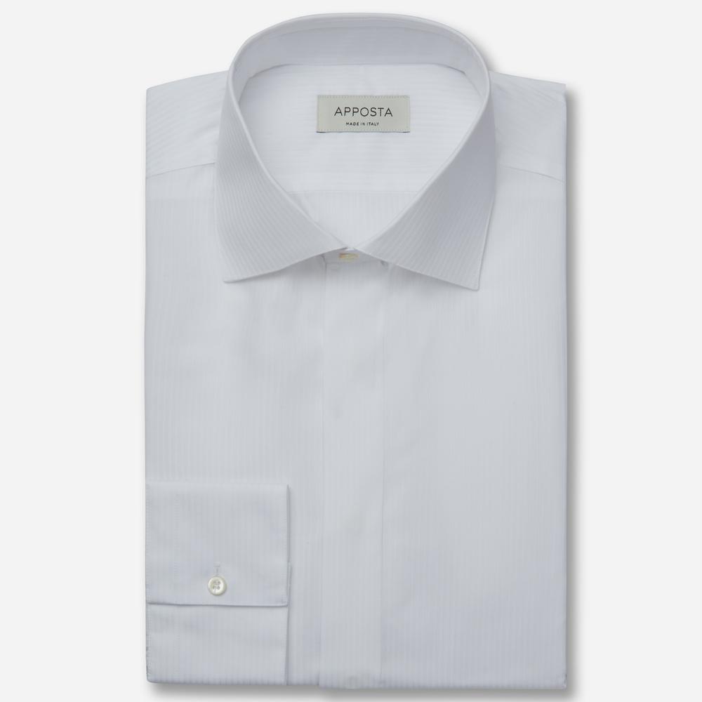 Shirt  textures  white cotton plain, collar style  semi-spread collar