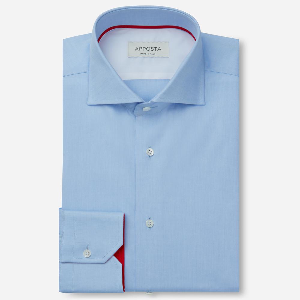 Shirt  solid  light blue cotton oxford, collar style  lower spread collar - Product image