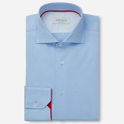 Shirt  solid  light blue cotton oxford, collar style  lower spread collar - Image 1