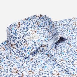 Shirt  floral  multi cotton poplin, collar style  lower spread collar - Image 2