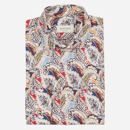 Shirt  floral  multi cotton poplin, collar style  spread collar - Image 1