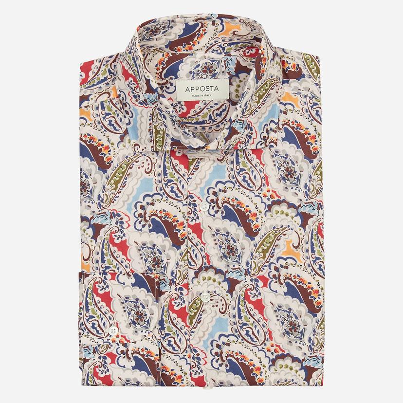 Shirt  floral  multi cotton poplin, collar style  spread collar - Product image