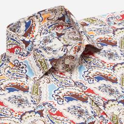 Shirt  floral  multi cotton poplin, collar style  spread collar - Image 2