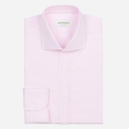 Shirt  solid  pink cotton pinpoint oxford, collar style  updated spread collar with short points - Image 1