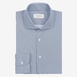 Shirt  textures  light blue 4-way stretch poplin double twisted sensitive, collar style  lower spread collar - Image 1