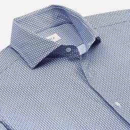 Shirt  textures  light blue 4-way stretch poplin double twisted sensitive, collar style  lower spread collar - Image 2