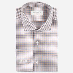 Shirt  big check  multi flannel twill, collar style  updated spread collar with short points - Image 1