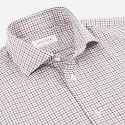 Shirt  big check  multi flannel twill, collar style  updated spread collar with short points - Image 2