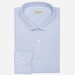 Shirt  textures  light blue cotton herringbone, collar style  club collar - Image 1