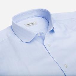 Shirt  textures  light blue cotton herringbone, collar style  club collar - Image 2