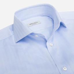 Shirt  solid  light blue cotton twill, collar style  spread collar - Image 2