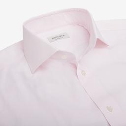 Shirt  solid  pink cotton poplin double twisted giza 45, collar style  semi-spread collar - Image 2