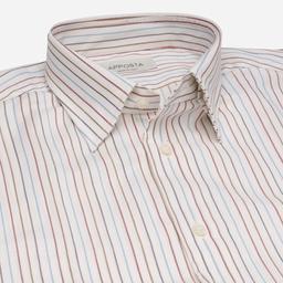 Shirt  striped  multi cotton-wool twill, collar style  hidden button down collar - Image 2