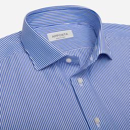 Shirt  striped  light blue cotton plain, collar style  updated spread collar with short points - Image 2