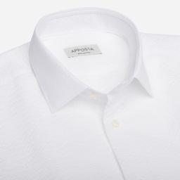 Shirt  textures  white cotton seersucker, collar style  updated straight point collar with short points - Image 2