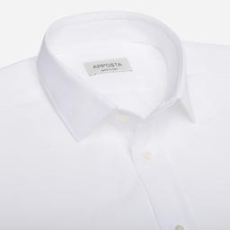 Shirt  solid  white cotton poplin, collar style  updated straight point collar with short points - Image 2
