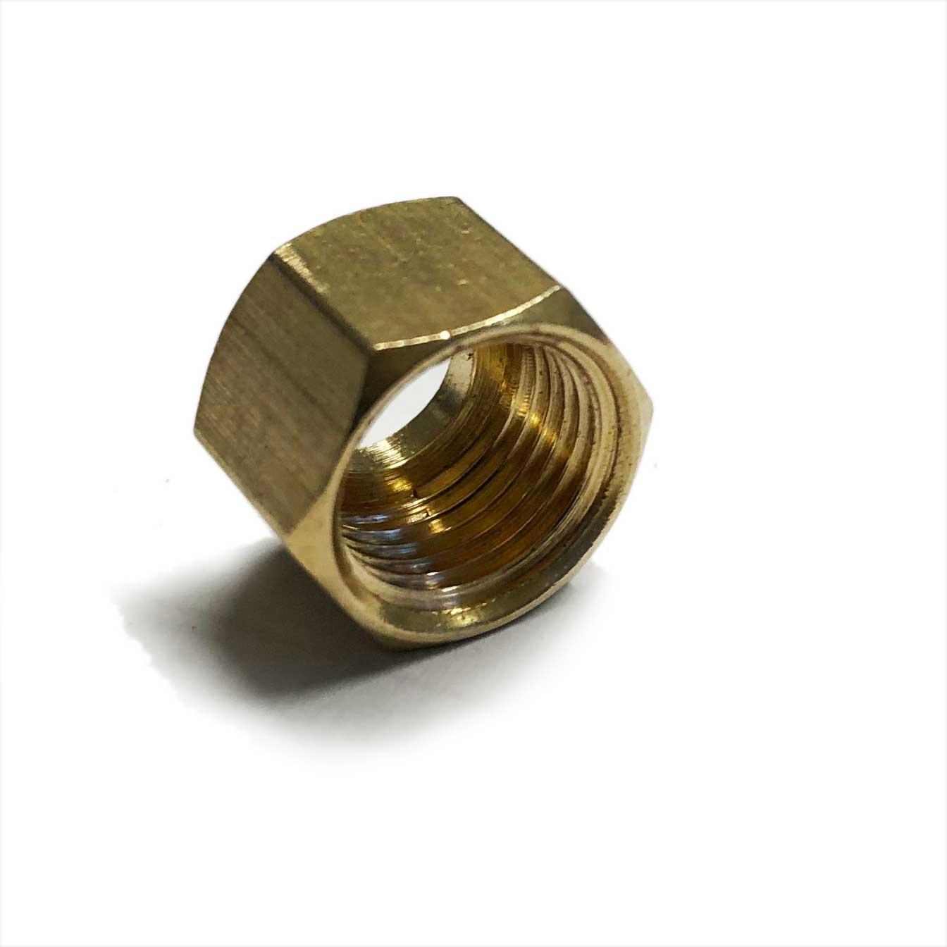 Solder Nut Copper Petrol Fuel Pipe 1/8 BSP - For 1/8 & 3/16 OD Tube - High quality product image showing Solder Nut Copper Petrol Fuel Pipe 1/8 BSP - For 1/8 & 3/16 OD Tube details and features