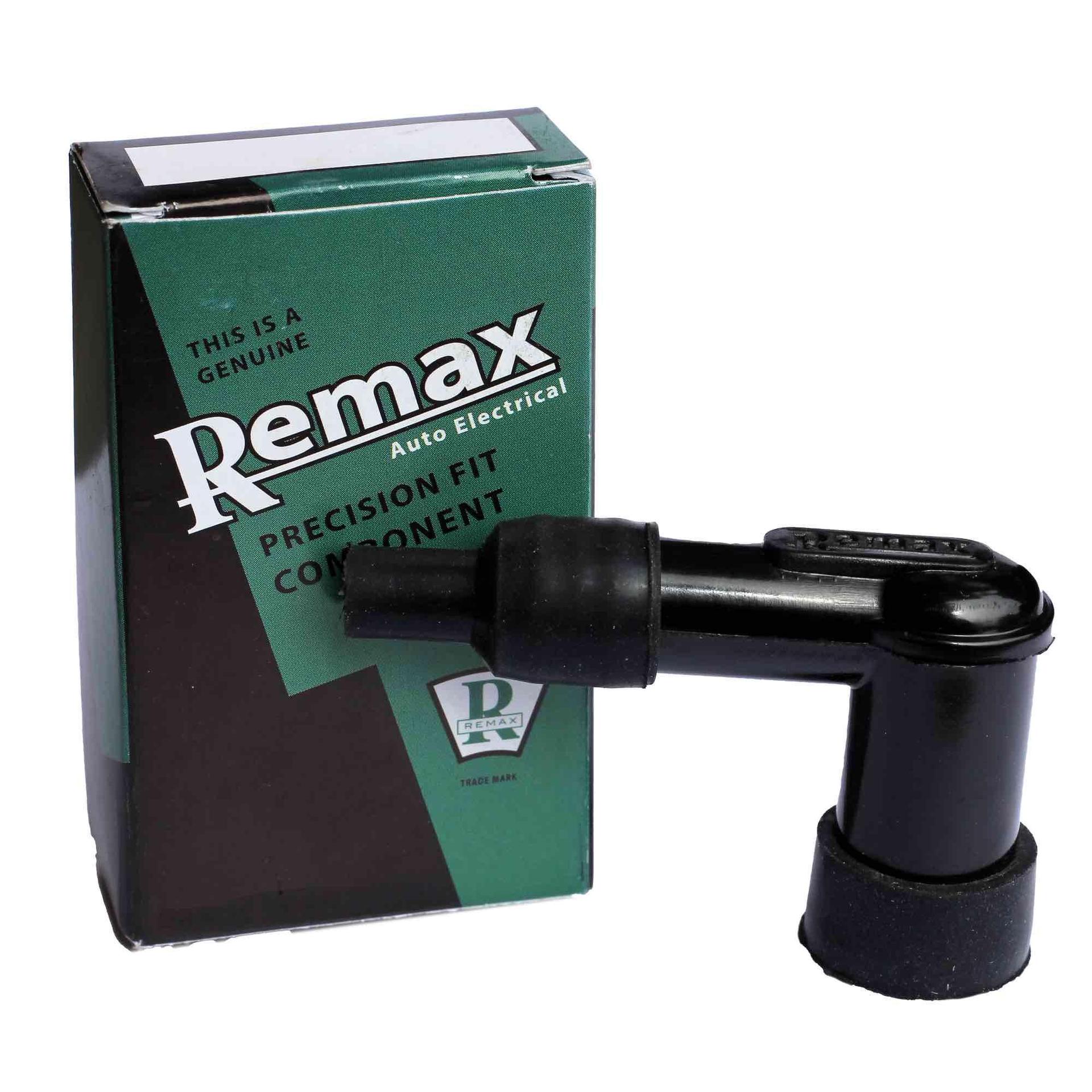Remax RLB05E Elbow 90&#176; Resistor Spark Plug Cap 5K Ohm Black Replaces NGK LB05E - High quality product image showing Remax RLB05E Elbow 90&#176; Resistor Spark Plug Cap 5K Ohm Black Replaces NGK LB05E details and features